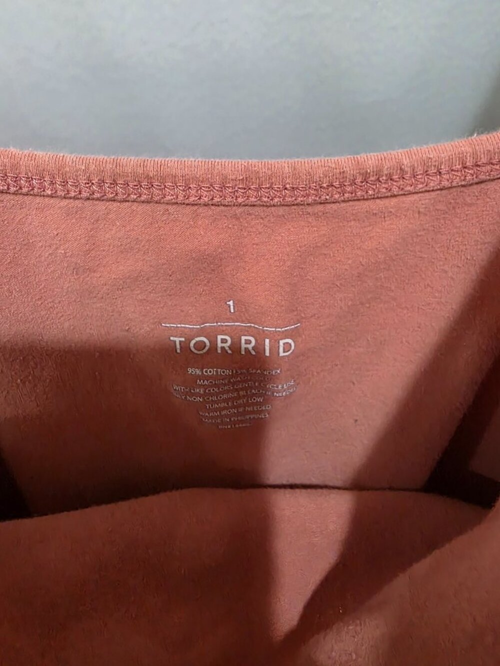 Torrid Women’s Pink Tank Top Size 1X Adjustable Straps Plus Size Cami - Picture 3 of 7